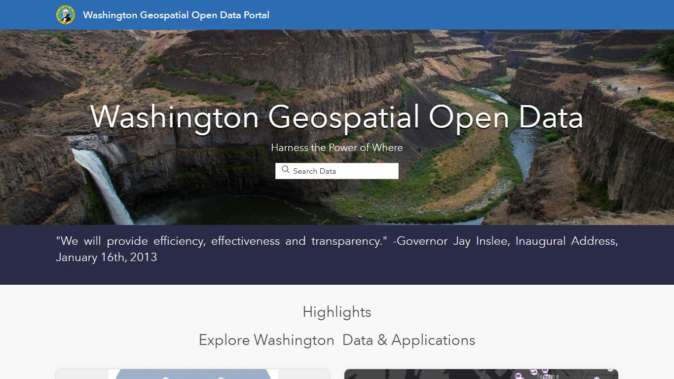 Washington Geospatial Open Data Portal